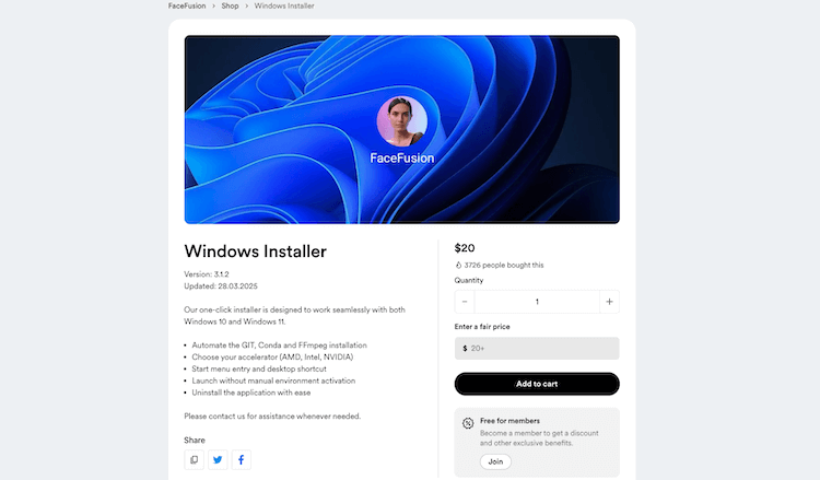 facefusion windows installer